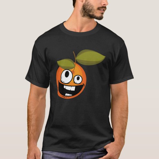 Happy smiling orange t-shirt (Voorkant)