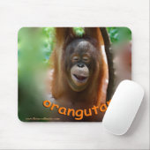 Happy Smiling Orangutan Muismat (Met muis)