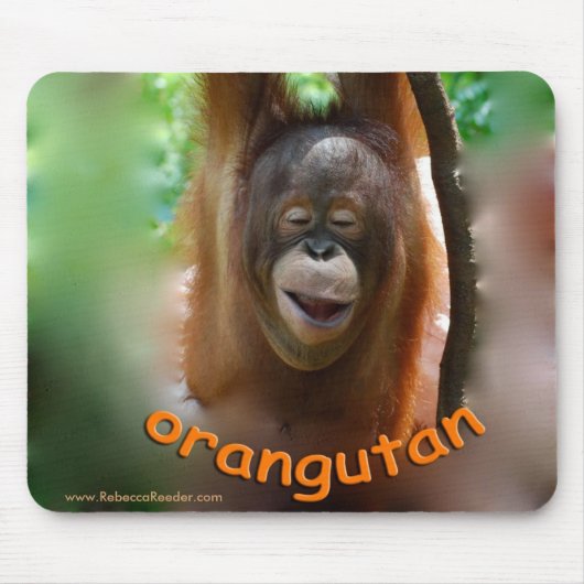 Happy Smiling Orangutan Muismat (Voorkant)