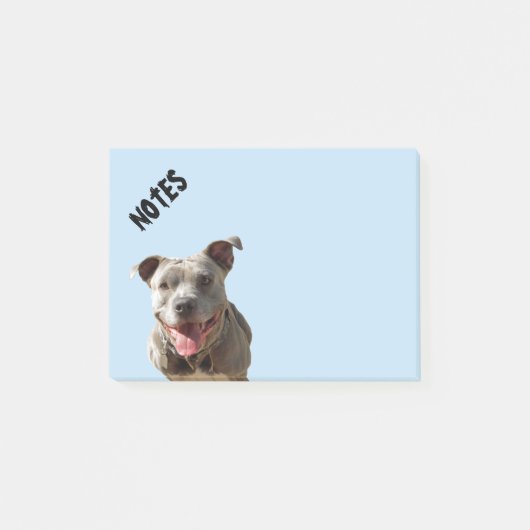 Happy Smiling Pitbull Post-it® Notes (Voorkant)