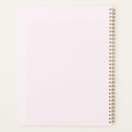 Happy Smiling Rainbow with Cute Snail & Fluffy  Planner (Achterkant)