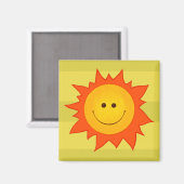 Happy Smiling Sun Magneet (Voorkant / Achterkant)
