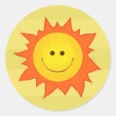 Happy Smiling Sun sticker (Voorkant)