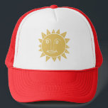 Happy Smiling Sunshine Design Trucker Pet<br><div class="desc">Koude kunst alleen voor jou! Bekijk mijn winkel voor meer design!</div>
