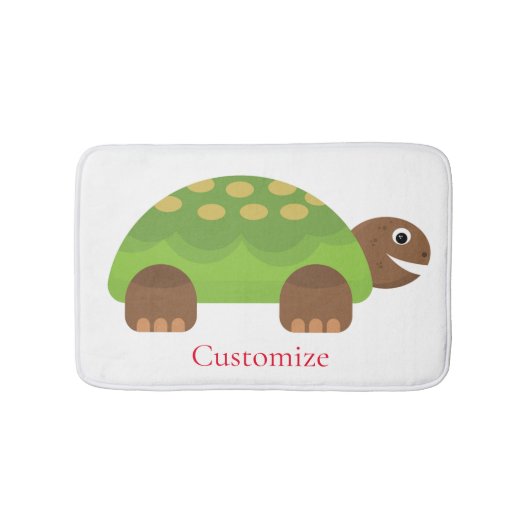 Happy Smiling Turtle Thunder_Cove Badmat (Voorkant)