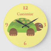 Happy Smiling Turtle Thunder_Cove Grote Klok (Voorkant)