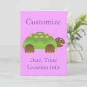 Happy Smiling Turtle Thunder_Cove Kaart (Staand voorkant)