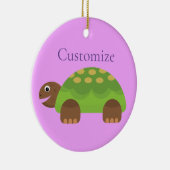 Happy Smiling Turtle Thunder_Cove Keramisch Ornament (Rechts)