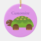 Happy Smiling Turtle Thunder_Cove Keramisch Ornament (Voorkant)