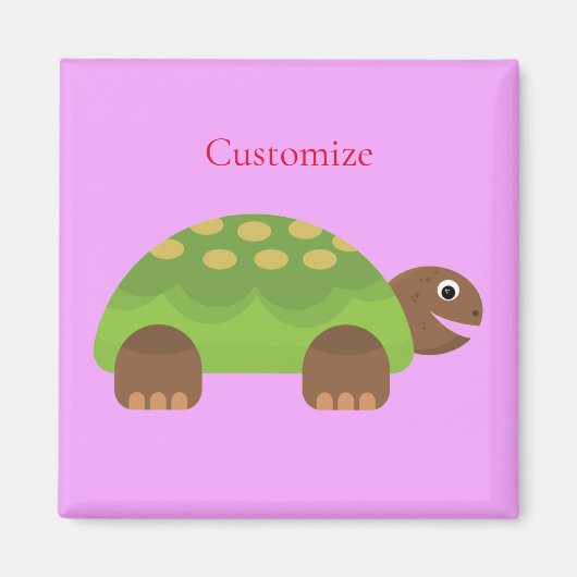 Happy Smiling Turtle Thunder_Cove Magneet (Voorkant)