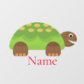 Happy Smiling Turtle Thunder_Cove Raamsticker (Vel)