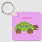 Happy Smiling Turtle Thunder_Cove Sleutelhanger (Voorkant)