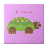 Happy Smiling Turtle Thunder_Cove Tegeltje (Voorkant)