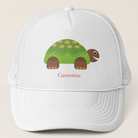 Happy Smiling Turtle Thunder_Cove Trucker Pet (Voorkant)