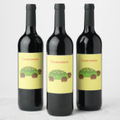 Happy Smiling Turtle Thunder_Cove Wijn Etiket (Flessen)