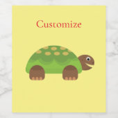 Happy Smiling Turtle Thunder_Cove Wijn Etiket (Enkel label)