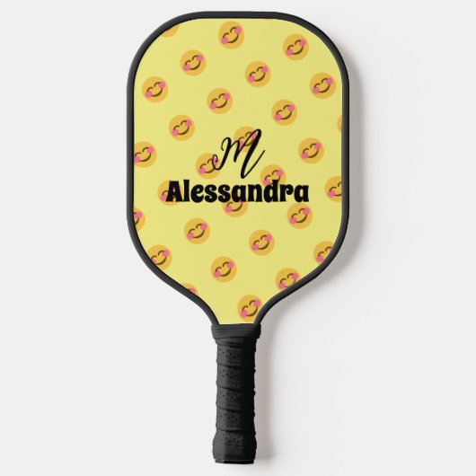 Happy Smilling face Pickleball Paddle (Achterkant)