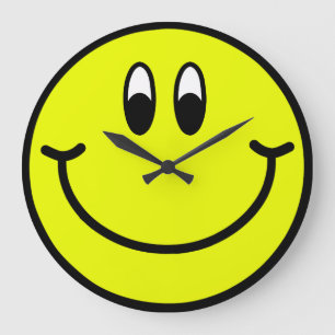 Happy Smilling Face Wall-klok Grote Klok