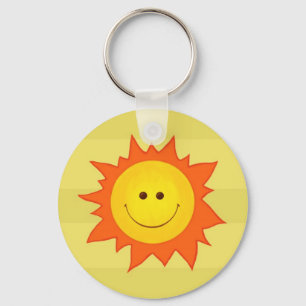Happy Smilling Sun Sleutelhanger