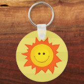 Happy Smilling Sun Sleutelhanger (Voorkant)