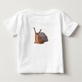Happy Snail Baby T-shirt (Achterkant)