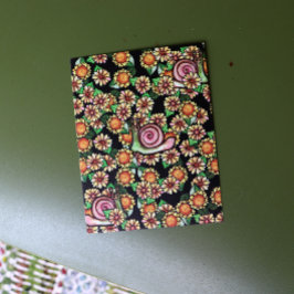 Happy Snail Flowers Briefkaart