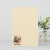 Happy Snail Mail Paper Briefpapier (Staand voorkant)