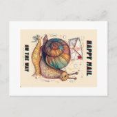 Happy Snail Mail Postcard Briefkaart (Voorkant)