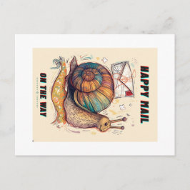 Happy Snail Mail Postcard Briefkaart