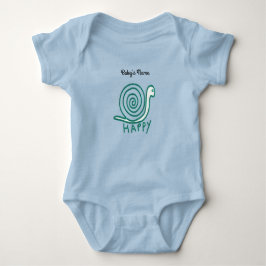 Happy Snail: personaliseer de naam van de Baby Romper