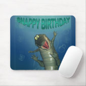 Happy Snappy Birthday crocodile mousepad muis Muismat (Met muis)