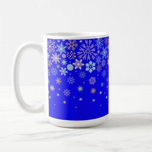 Happy snewflake-grens koffiemok (Links)