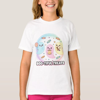 Happy Snoep Ghosts Halloween T-shirt – Schattige S