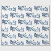 Happy Snow Day Wrapping Paper Cadeaupapier (Vlak)