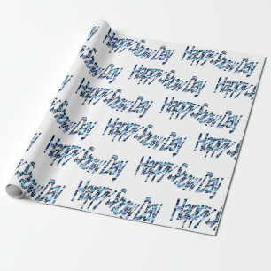 Happy Snow Day Wrapping Paper Cadeaupapier