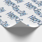 Happy Snow Day Wrapping Paper Cadeaupapier (Hoek)