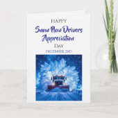 Happy Snow Plow Drivers Appreciation Day | Dec 2nd Kaart (Voorkant)