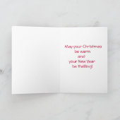 Happy Snow Wenskaart Feestdagen Kaart (Binnen)