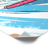 Happy Snowboarding Cat Poster (Hoek)