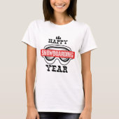 Happy Snowboarding Year T-shirt (Voorkant)
