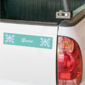 Happy Snowflake Emoticon Thunder_Cove Bumpersticker (Op Truck)