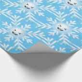 Happy Snowflake Emoticon Thunder_Cove Cadeaupapier (Hoek)