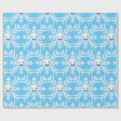 Happy Snowflake Emoticon Thunder_Cove Cadeaupapier (Vlak)
