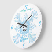 Happy Snowflake Emoticon Thunder_Cove Grote Klok (Hoek)