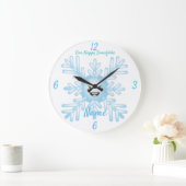 Happy Snowflake Emoticon Thunder_Cove Grote Klok (Huis)