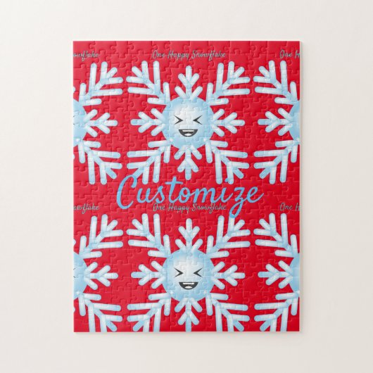 Happy Snowflake Emoticon Thunder_Cove Legpuzzel (Verticaal)