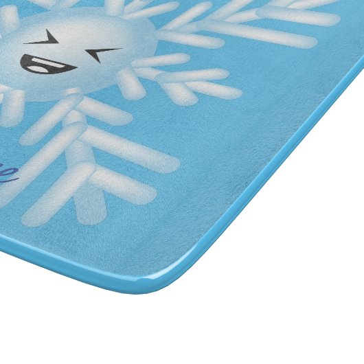 Happy Snowflake Emoticon Thunder_Cove Snijplank (Hoek)