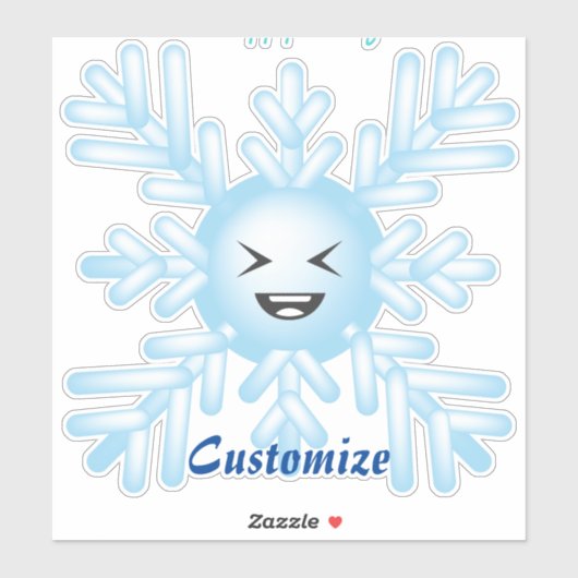 Happy Snowflake Emoticon Thunder_Cove Sticker (Vel)
