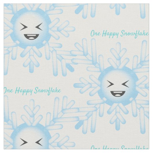 Happy Snowflake Emoticon Thunder_Cove Stof (Close Up)