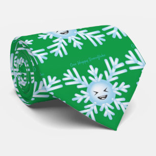 Happy Snowflake Emoticon Thunder_Cove Stropdas